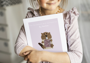 Personalisiertes Coffee Table Artbook mit den Kunstwerken Deiner Kinder